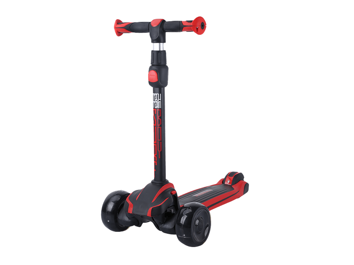 Самокат TT Surf 1/4 черный красный