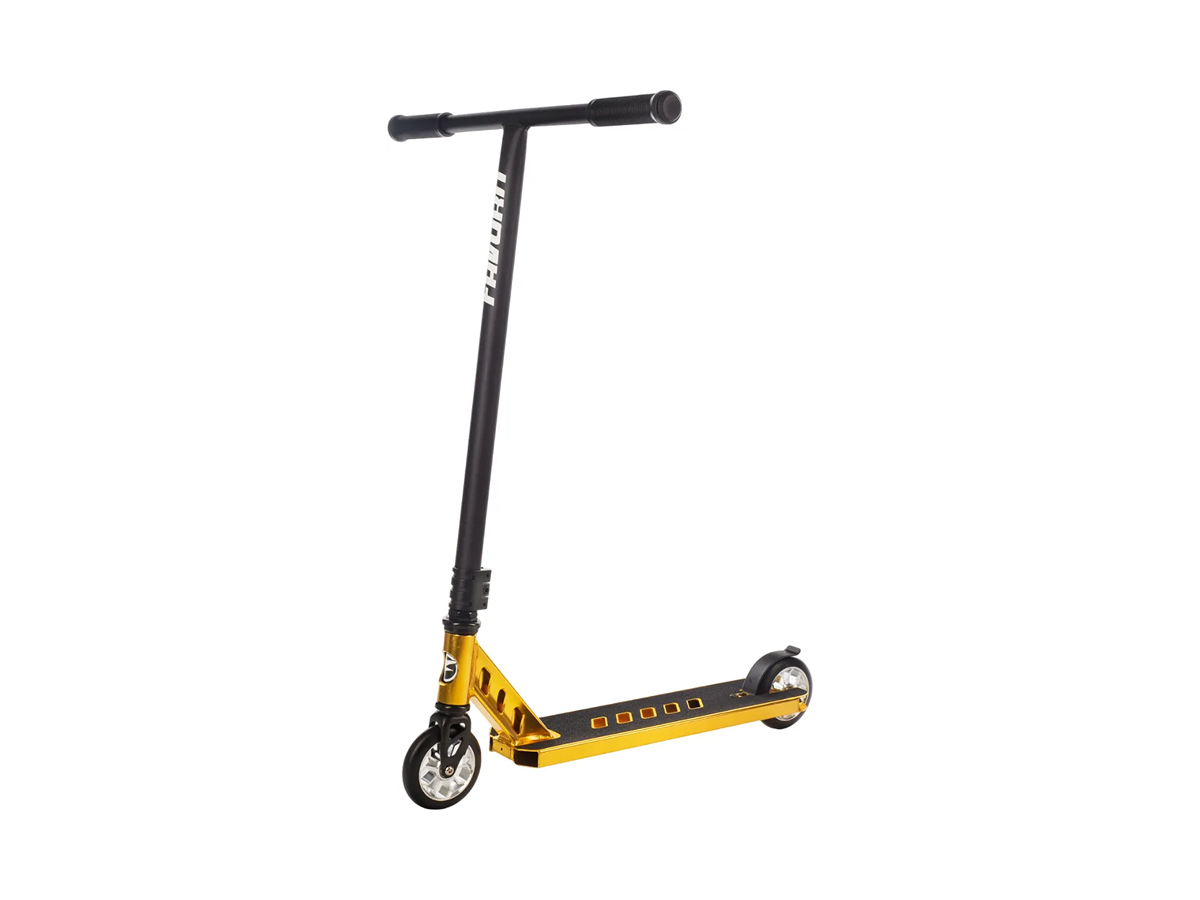 Самокат FAVORIT PJ630 GD черный желтый