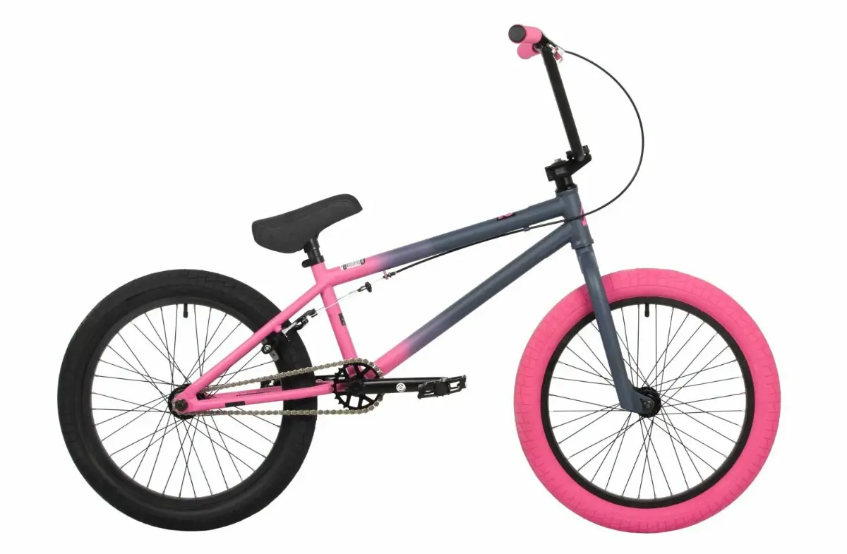 Велосипед NOVATRACK BMX JUPITER 20 20 темный серо-розовый