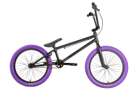 Велосипед Stark 24 Madness BMX 4 серо-фиолетовый черный фиолетовый