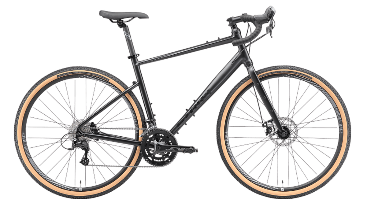 Велосипед Stark'25 Gravel 700.3 28 M/56 черный матовый/черный