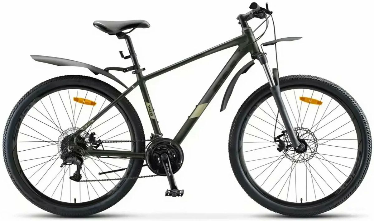Велосипед STELS Navigator-745 MD 27.5 21 темно-оливковый