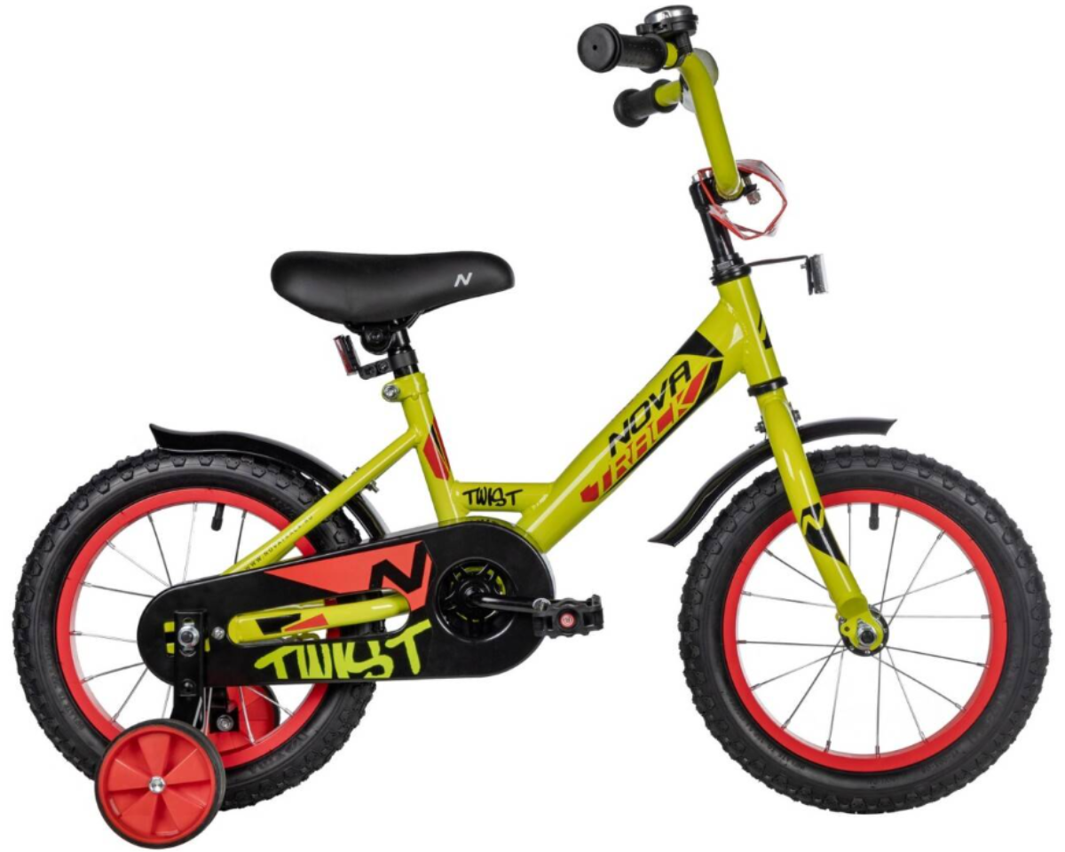 Велосипед Novatrack Twist 14 зелёный