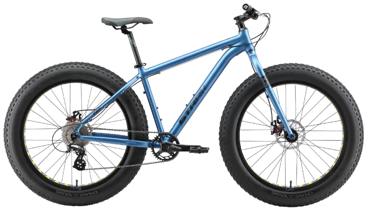 Велосипед Stark'25 Fat 26.2 16 берлинская лазурь матовый/черный