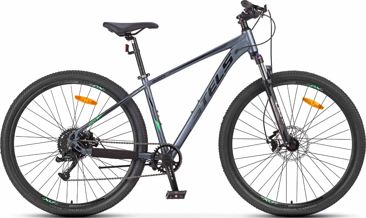Велосипед Stels Navigator 920 29 18,5 серый зеленый