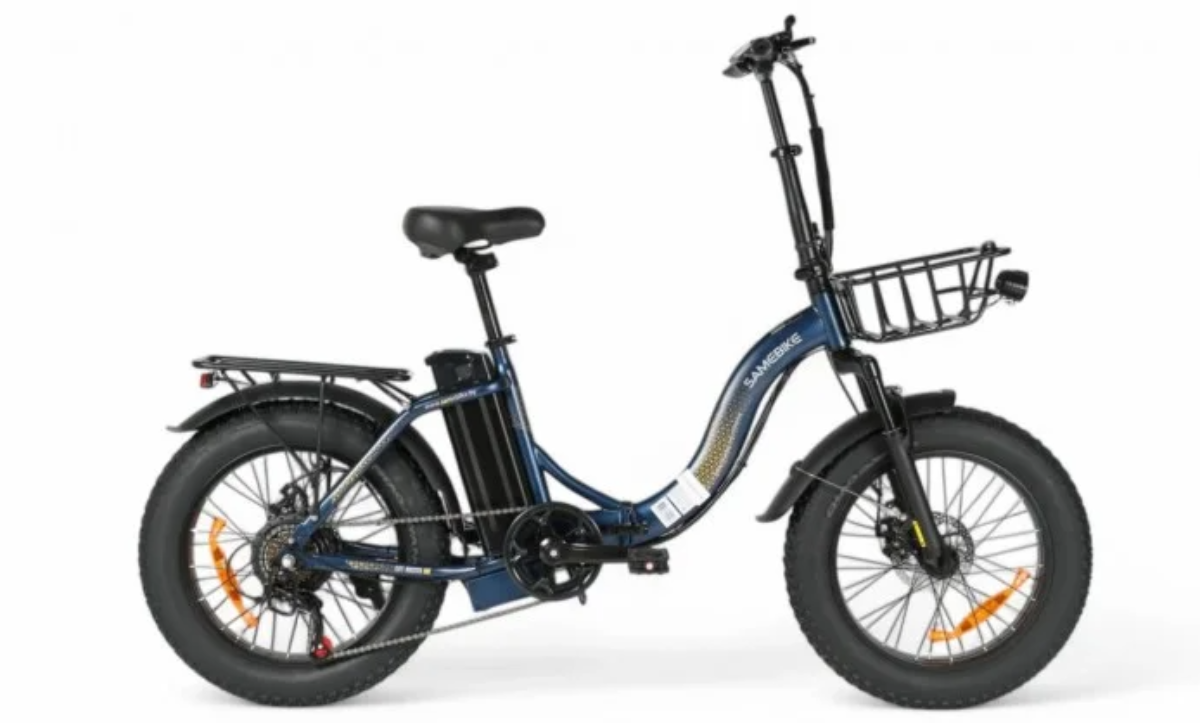 Электровелосипед SameBike City Master Fat 20 MY-E02 синий