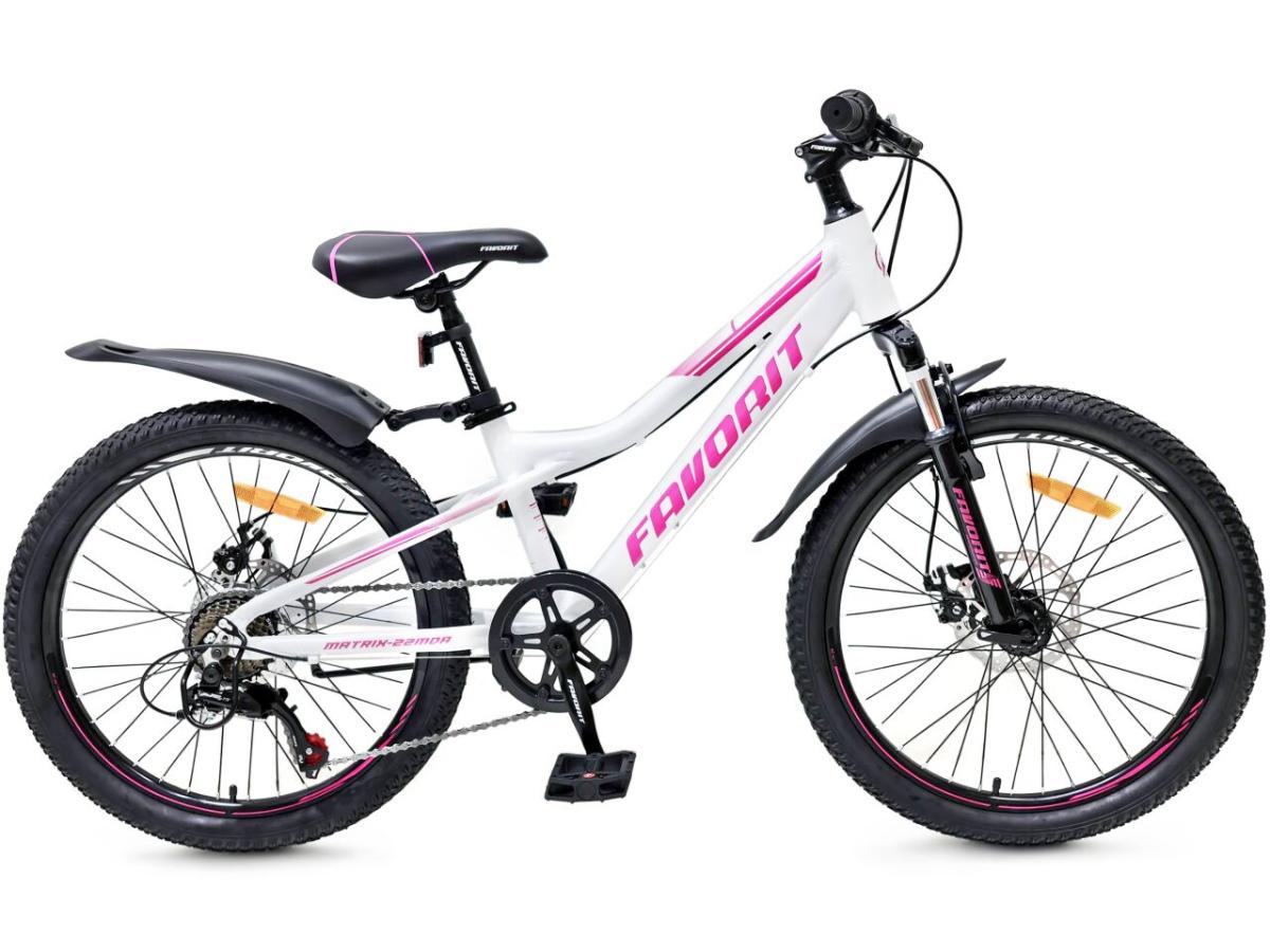 Велосипед FAVORIT MATRIX-22MDA 22 11 белый розовый
