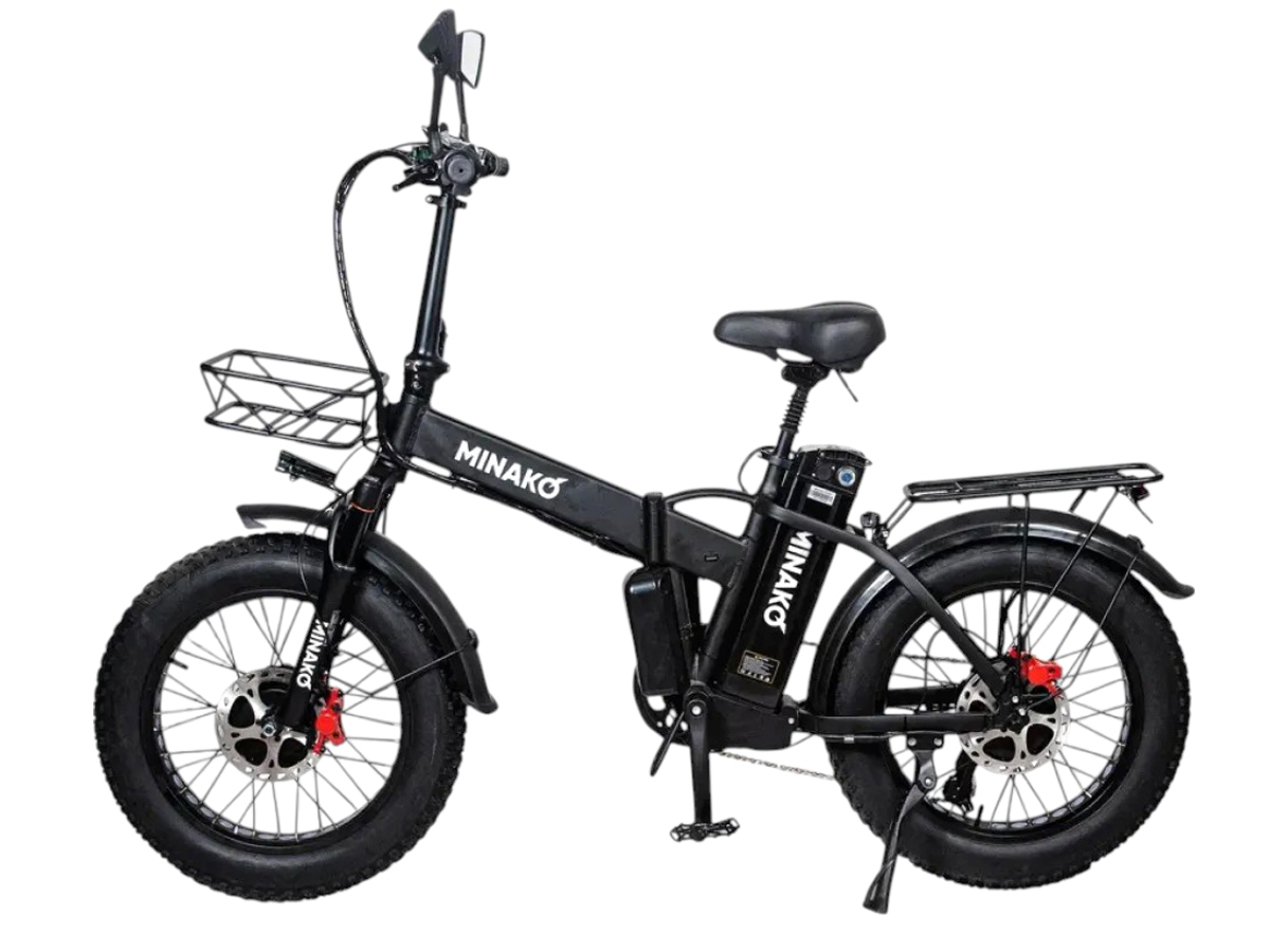 Электровелосипед Minako F10 Dual черный