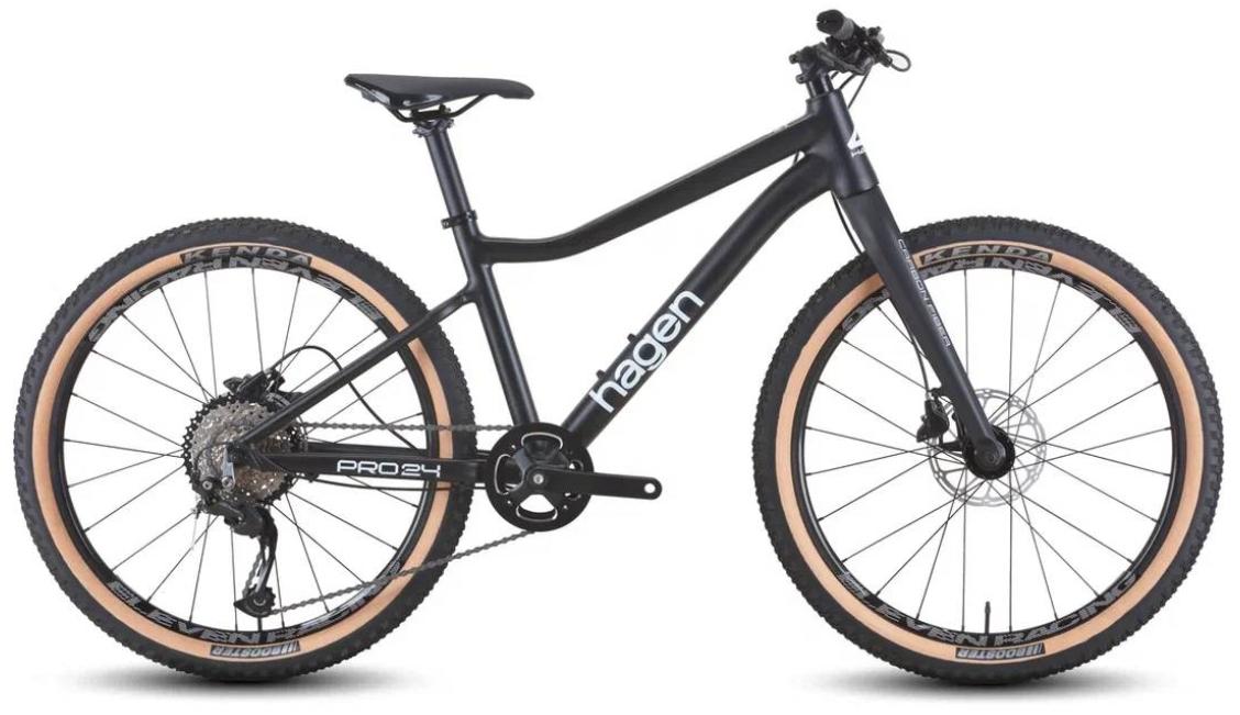 Велосипед Hagen Teen Pro 24 XXS Carbon fork черный матовый