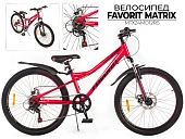 Велосипед FAVORIT MATRIX-24MDA 24 12 красный
