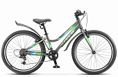 Велосипед Stels Cristy 420 24 12 матовый серый зеленый